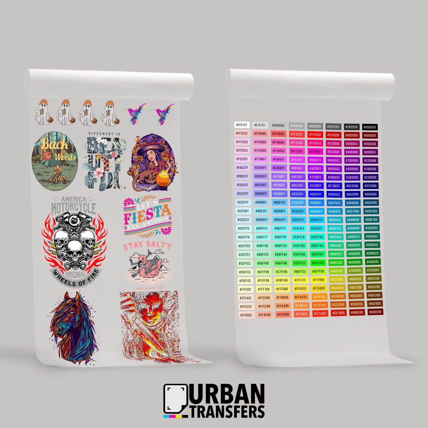 FREE DTF SAMPLE PACK + COLOR CHART