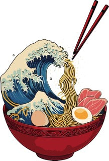 Ramen Bowl Wave - Ready to Press