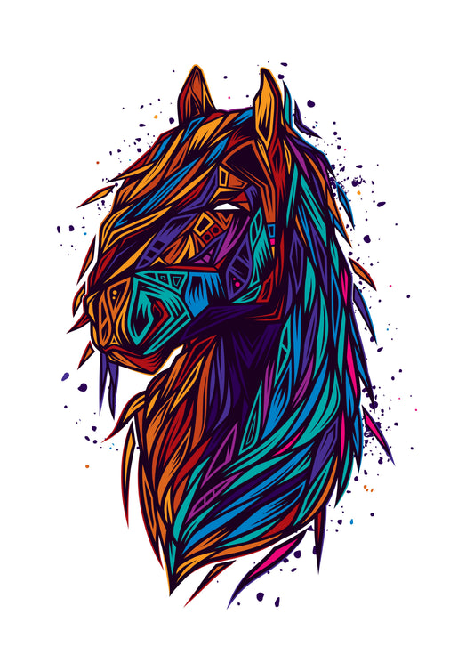 Geometrical Horse - Ready to Press